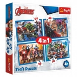 Puzzle 4 az 1-ben Bátor Avengers