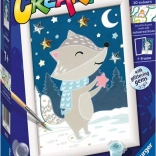 CreArt Klasszikus kép: borz a csillagok között