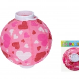20 cm-es lámpion gömb elemmel, szívecskés motívummal