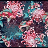 Puzzle Titkos Kert: Koi pontyok és krizantémok 1000 darabos