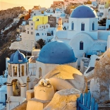 Puzzle TREFL Premium Plus Photo Odyssey: Oia, Santorini 1000 darabos