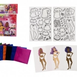 Kreatív divattervező készlet fóliás képekkel