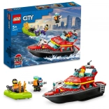LEGO® City 60373 Tűzoltó mentőhajó és csónak