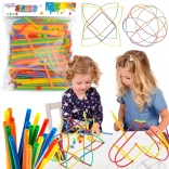 Woopie Konstrukciós Színes Szívószálak 500 db