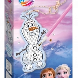 Gyémántfestésű kulcstartó Jégvarázs