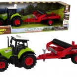 Gyerek traktor talajlazítóval, fényekkel és hangokkal – Zöld