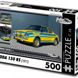 retro-autók puzzle škoda 130 rs 500 darab
