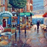 Puzzle esős nappali séta, 500 darab