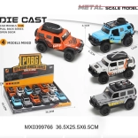 fém terep dzsip 1:36 visszahúzós meghajtással