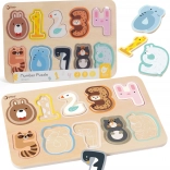 Klasszikus Fa Puzzle Számok Montessori 11 db