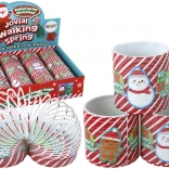 kultikus piros–fehér rugó ünnepi motívummal, 6 cm