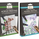 Akril festőkészlet - 4 különböző motívum