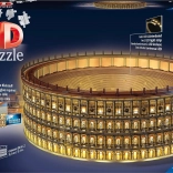 Világító 3D puzzle éjszakai Kolosszeum, Róma
