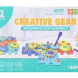 Csavaros építőkészlet gyerekeknek, 188 darab