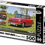 RETRO-AUTA puzzle Škoda 1000 MBG De Luxe 500 darab