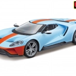 fém modell bburago ford gt 2019 1:32 világoskék/narancssárga