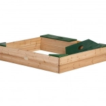 Fából készült AXI homokozó tárolóval és ponyvával