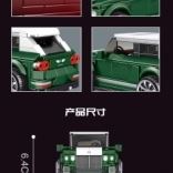 Építőkészlet zöld autó 443 darab MOULD KING