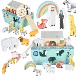 fa formaberakó Noé bárkája Lulilo, hajó állatokkal