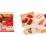 Műanyag élelmiszeres láda 17 × 6,2 × 15,5 cm