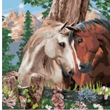 Gyémántfestés Lóharmónia 30 × 40 cm