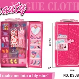 Baba ruhatárral és kiegészítőkkel, 3+ éves gyermekeknek