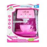 Rózsaszín gyermek elemes kávéfőző