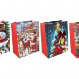 karácsonyi ajándéktáska M 26 × 32 × 10 cm