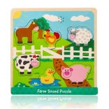 Fa hangos puzzle – farmállatok
