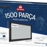 Fekete puzzle keret 85x60 cm