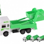 Városi szolgáltatások műanyag játékautó 12cm visszahúzható funkcióval