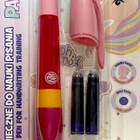 Astra töltőtoll unikornis mintával, kék tinta, 2 patron