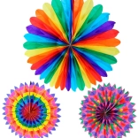 Papír függő dekoráció 50 cm – színkeverék