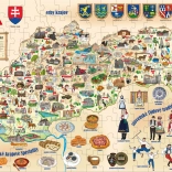 Népszerű Puzzle Szlovákia Térképe 160 Darabbal
