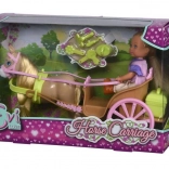 Evi Love baba hintóban lóval