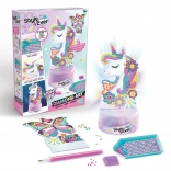 Style4Ever gyémántfestés – világító unikornis lámpácska