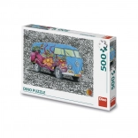 Dino Puzzle Hippies Volkswagen 500 darabos