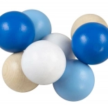 Detoa golyók zsinóron kékek