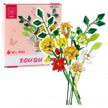 Építőkészlet – dekoratív virágcsokor, 827 darab