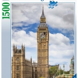 1500 darabos puzzle – mókás macska a Big Ben óráján RAVENSBURGER