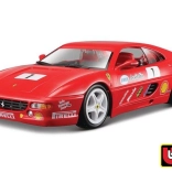 Fémből készült Ferrari F355 Challenge modell a Bburago-tól, 1:24 méretarányban