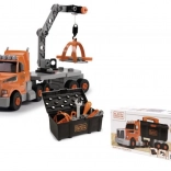 B&D szerszámos kamion daru építőkészlettel