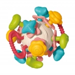 WOOPIE 4 az 1-ben puha csörgőlabda – érzékszervi játék és rágóka babáknak