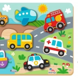 Bebújós puzzle Közlekedés