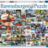 Ravensburger puzzle 3000 darab – 99 pillanat VW Campervan