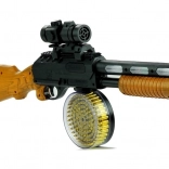 Interaktív játék puska AK 868-1 hang- és fényhatásokkal