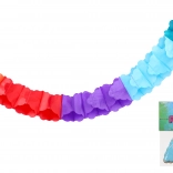 Színes papír girland 3 m