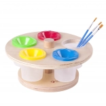 CLASSIC WORLD forgatható festéktartó állvány poharakkal