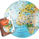 Felfújható földgömb labda 50 cm – állatok