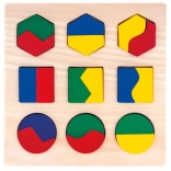 Bino fa puzzle – geometrikus formák
